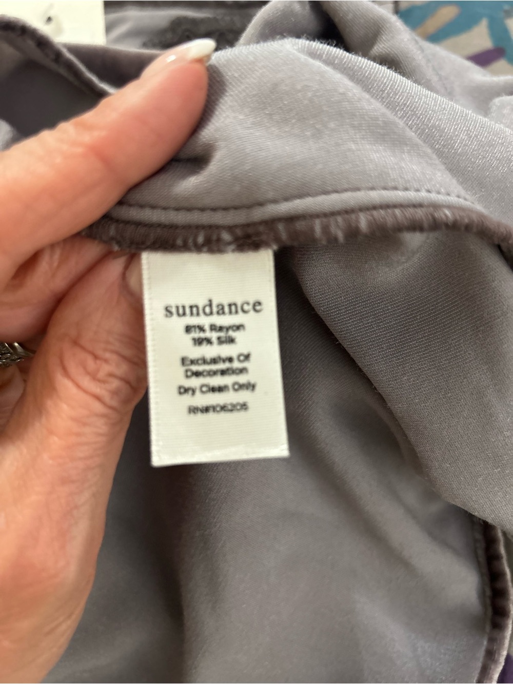 Sundance Velvet Lace Trim Tank - Taupe - Picture 4 of 6